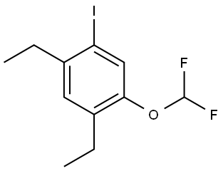 1-(Difluoromethoxy)-2,4-diethyl-5-iodobenzene Structure