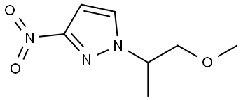 1H-Pyrazole, 1-(2-methoxy-1-methylethyl)-3-nitro- Structure