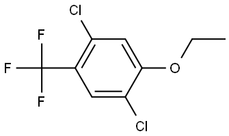 1,4-Dichloro-2-ethoxy-5-(trifluoromethyl)benzene Structure