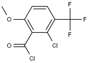 2-Chloro-6-methoxy-3-(trifluoromethyl)benzoyl chloride Structure