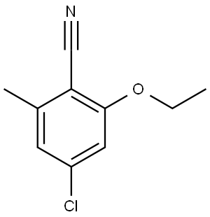 4-Chloro-2-ethoxy-6-methylbenzonitrile Structure