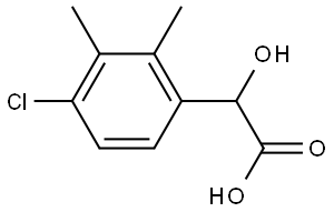 4-Chloro-α-hydroxy-2,3-dimethylbenzeneacetic acid Structure