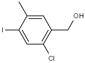 2-Chloro-4-iodo-5-methylbenzenemethanol Structure