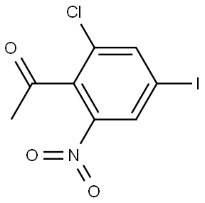 1-(2-Chloro-4-iodo-6-nitro-phenyl)-ethanone Structure