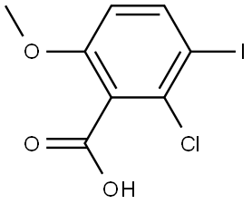 2-Chloro-3-iodo-6-methoxybenzoic acid Structure