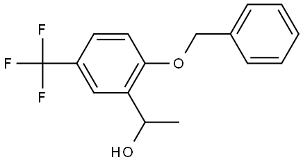 1-(2-(benzyloxy)-5-(trifluoromethyl)phenyl)ethanol Structure