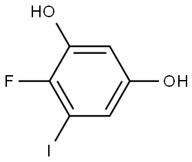 4-Fluoro-5-iodo-1,3-benzenediol 구조식 이미지