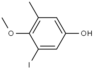 3-iodo-4-methoxy-5-methylphenol Structure