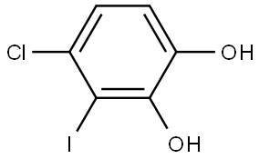 4-Chloro-3-iodo-1,2-benzenediol Structure