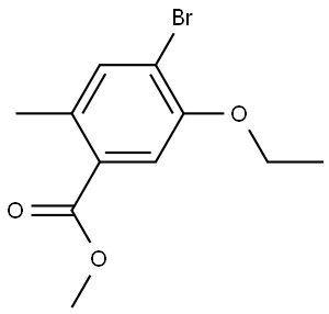 Methyl 4-bromo-5-ethoxy-2-methylbenzoate Structure