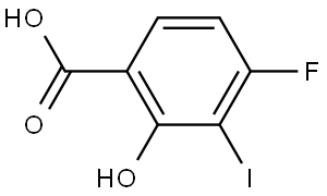 4-Fluoro-2-hydroxy-3-iodobenzoic acid Structure