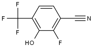 2-fluoro-3-hydroxy-4-(trifluoromethyl)benzonitrile Structure