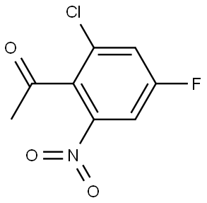 1-(2-Chloro-4-fluoro-6-nitro-phenyl)-ethanone Structure