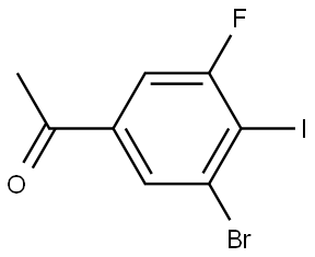 1-(3-bromo-5-fluoro-4-iodophenyl)ethanone Structure