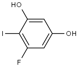 5-Fluoro-4-iodo-1,3-benzenediol Structure