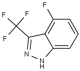 4-Fluoro-3-(trifluoromethyl)-1H-indazole Structure