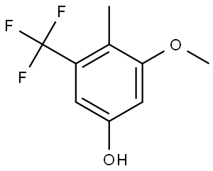 3-Methoxy-4-methyl-5-(trifluoromethyl)phenol 구조식 이미지
