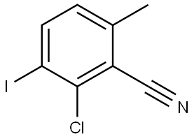 2-Chloro-3-iodo-6-methylbenzonitrile Structure