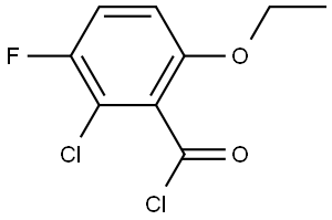 2-Chloro-6-ethoxy-3-fluorobenzoyl chloride Structure