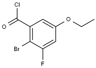 2-Bromo-5-ethoxy-3-fluorobenzoyl chloride Structure