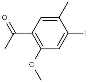 1-(4-Iodo-2-methoxy-5-methylphenyl)ethanone Structure