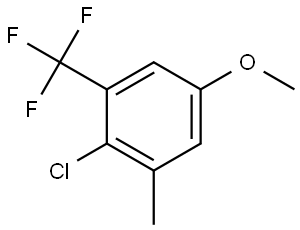 2-Chloro-5-methoxy-1-methyl-3-(trifluoromethyl)benzene Structure