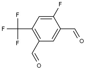 4-fluoro-6-(trifluoromethyl)isophthalaldehyde Structure