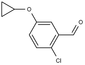 2-Chloro-5-(cyclopropyloxy)benzaldehyde Structure