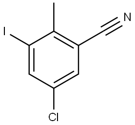 5-Chloro-3-iodo-2-methylbenzonitrile Structure