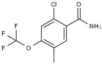 2-Chloro-5-methyl-4-(trifluoromethoxy)benzamide Structure