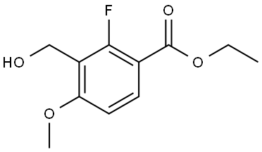 Ethyl 2-fluoro-3-(hydroxymethyl)-4-methoxybenzoate Structure