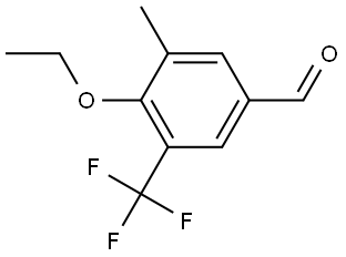 4-Ethoxy-3-methyl-5-(trifluoromethyl)benzaldehyde Structure