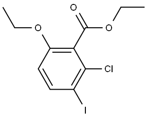 Ethyl 2-chloro-6-ethoxy-3-iodobenzoate Structure