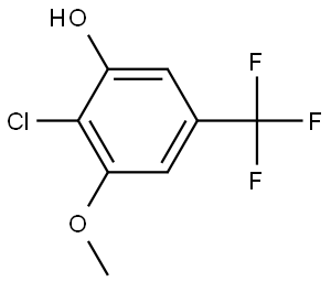 2-Chloro-3-methoxy-5-(trifluoromethyl)phenol Structure