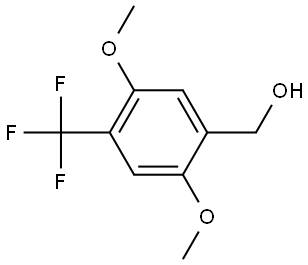 (2,5-dimethoxy-4-(trifluoromethyl)phenyl)methanol Structure