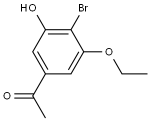 1-(4-Bromo-3-ethoxy-5-hydroxyphenyl)ethanone Structure