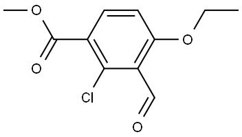 Methyl 2-chloro-4-ethoxy-3-formylbenzoate 구조식 이미지