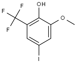 4-Iodo-2-methoxy-6-(trifluoromethyl)phenol Structure