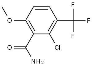 2-Chloro-6-methoxy-3-(trifluoromethyl)benzamide Structure