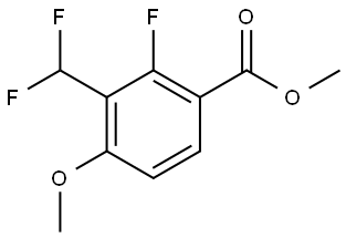 Methyl 3-(difluoromethyl)-2-fluoro-4-methoxybenzoate Structure