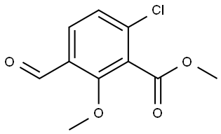 methyl 6-chloro-3-formyl-2-methoxybenzoate Structure