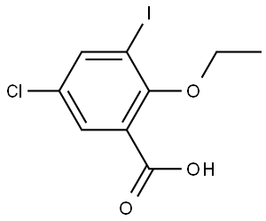 5-Chloro-2-ethoxy-3-iodobenzoic acid Structure