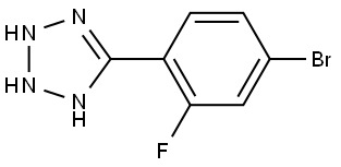 5-(4-Bromo-2-fluorophenyl)-2H-tetrazole Structure