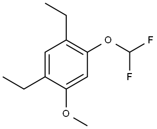 1-(Difluoromethoxy)-2,4-diethyl-5-methoxybenzene Structure