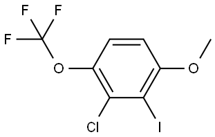 2-Chloro-3-iodo-4-methoxy-1-(trifluoromethoxy)benzene Structure