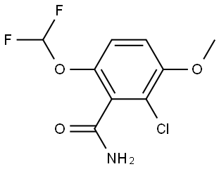 2-Chloro-6-(difluoromethoxy)-3-methoxybenzamide Structure