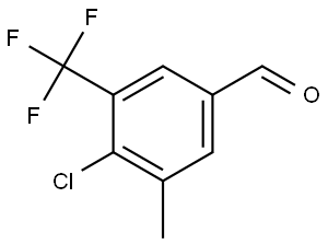 4-Chloro-3-methyl-5-(trifluoromethyl)benzaldehyde Structure