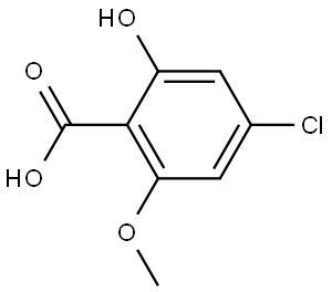 4-Chloro-2-hydroxy-6-methoxybenzoic acid Structure