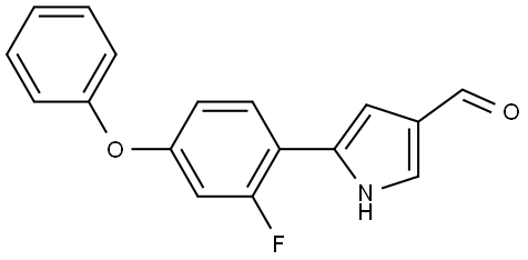 5-(2-fluoro-4-phenoxyphenyl)-1H-pyrrole-3-carbaldehyde Structure