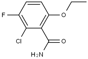 2-Chloro-6-ethoxy-3-fluorobenzamide Structure